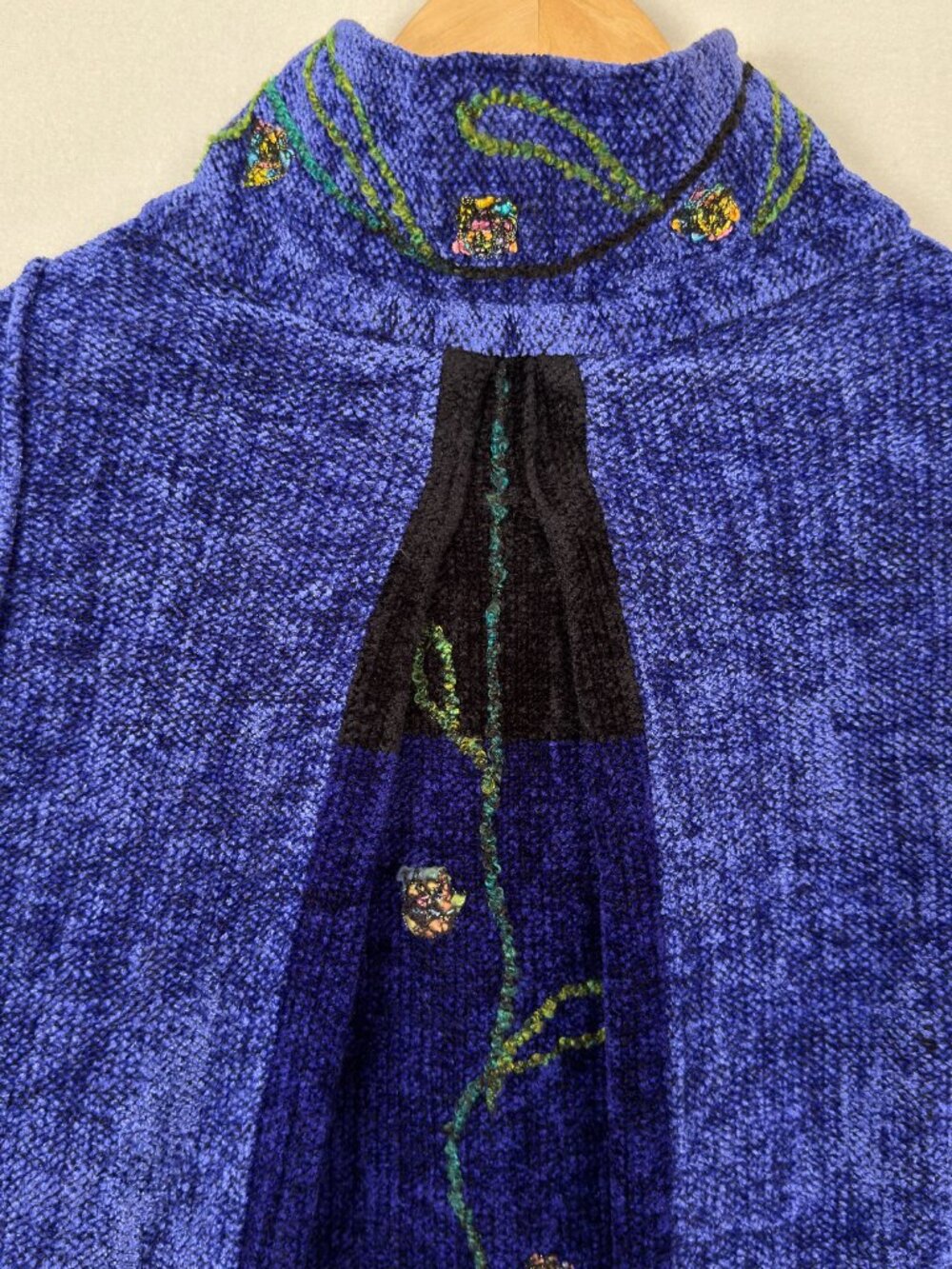 Vtg Anne & Bill Howson Art to Wear Handwoven Chenille Sweater Jacket Blazer Sz M - Picture 9 of 14